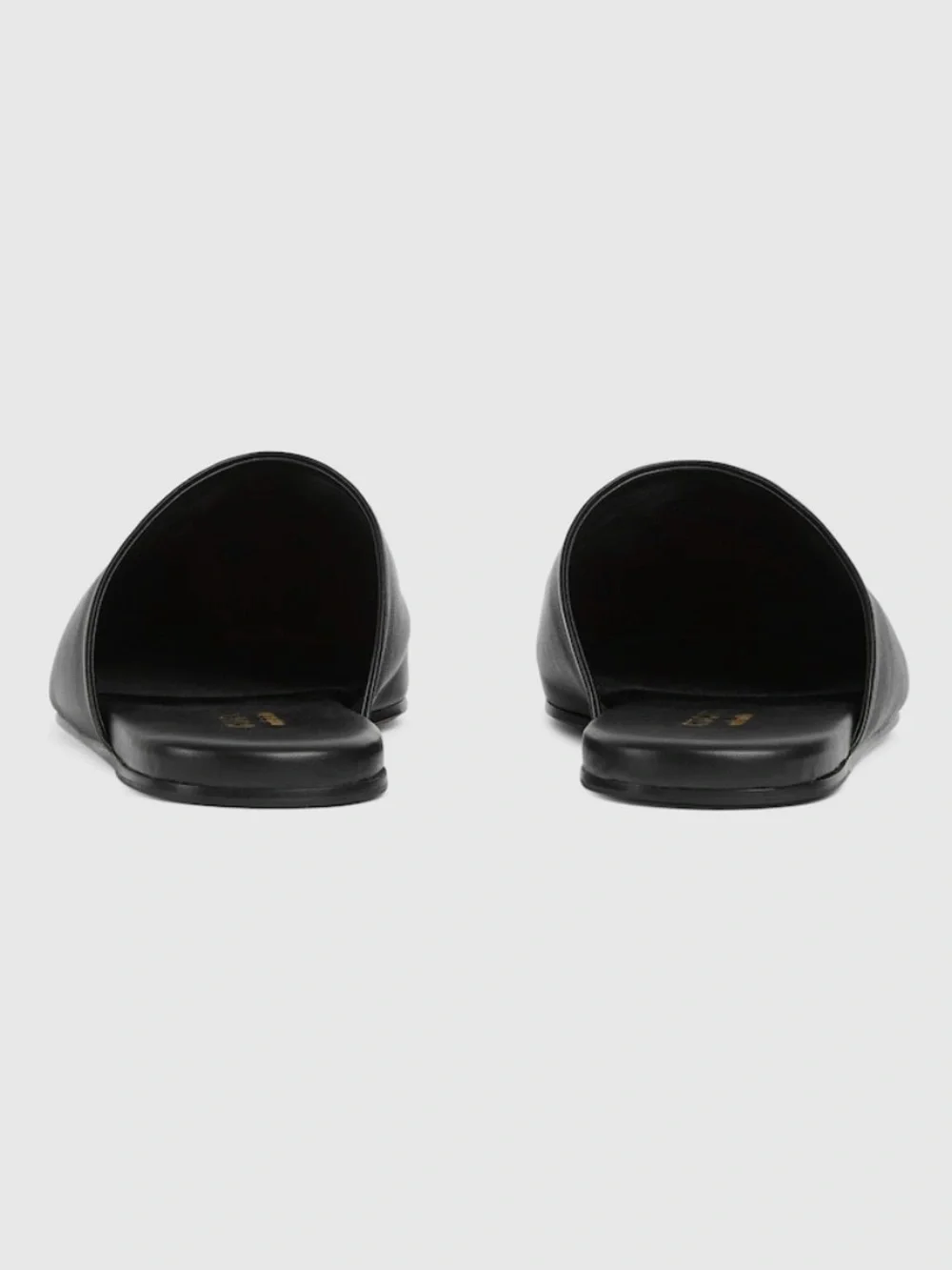 Gucci Black Leather Mule with Horsebit